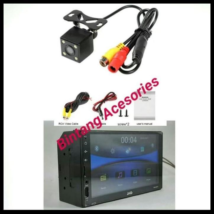 TERMURAH HEAD UNIT DOUBLE DIN & CAMERA MOBIL ALL NEW BRIO 2018-2020 WIT ANDROID 