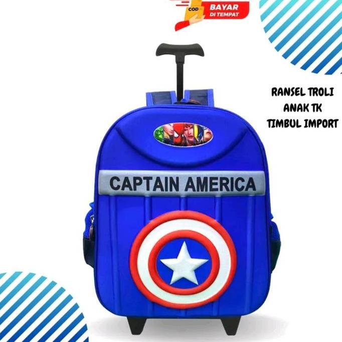 [BEST SELLER] / PREMIUM Tas anak troli laki laki TK/tas dorong anak TK/tas ransel troli tk/tas troli