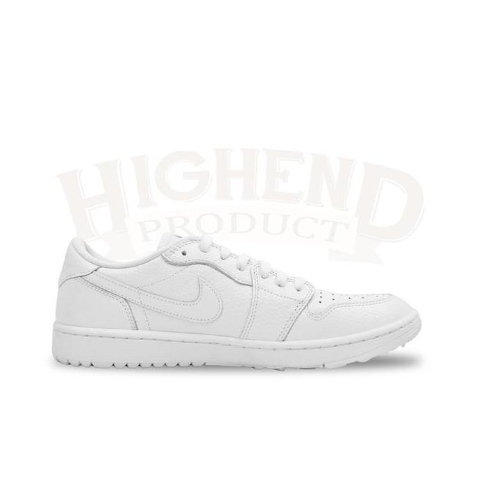 Sepatu Golf Air Jordan 1 Low Triple White 100% Original DD9315-101