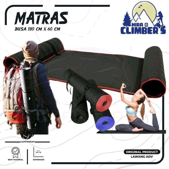 (BEST SELLER) Matras Karet Spon ukuran 18060cm Tikar Olahraga Outdoor Camping
