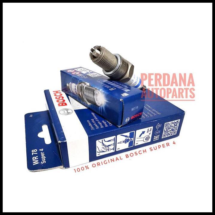 TERLARIS BUSI HYUNDAI TRAJET 2.0 1999-2008 [G4JP] ASLI ORIGINAL BOSCH SUPER4 (4 ELEKTRODA) 