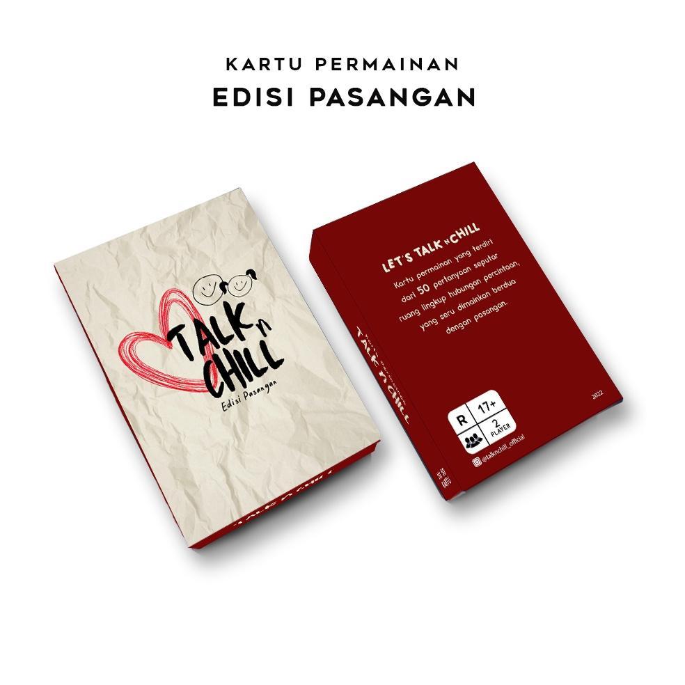 Kartu permainan TalknChill Edisi Pasangan - Kartu pertanyaan - seperti kartu truth or dare - game ca