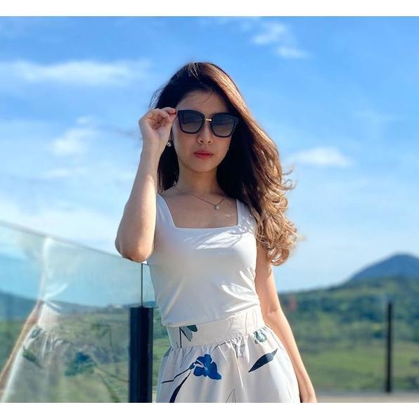 MODAVIE - JOY TANK TOP Square Tanktop Baju Atasan Wanita Crop Top Korea Crop Square Tank