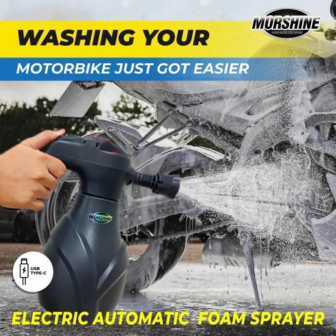Morshine Electric Foam Sprayer Alat Cuci Motor Mobil Semprotan Busa Salju Elektrik Otomatis Car Snow