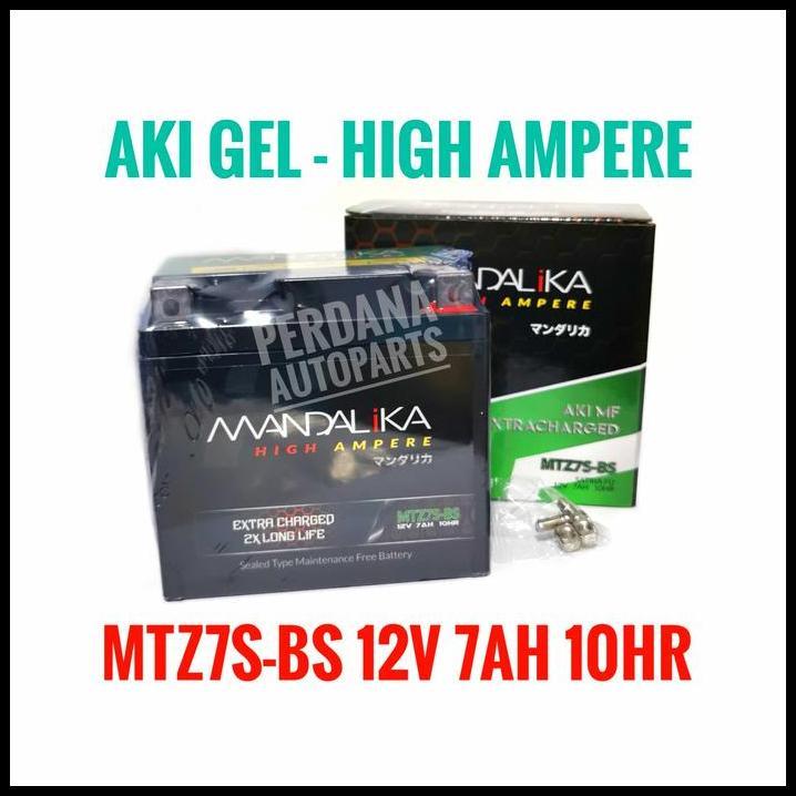 BEST DEAL AKI MANDALIKA MF GEL 12V 7AH HIGH AMPERE SATRIA FU150 RAIDER 