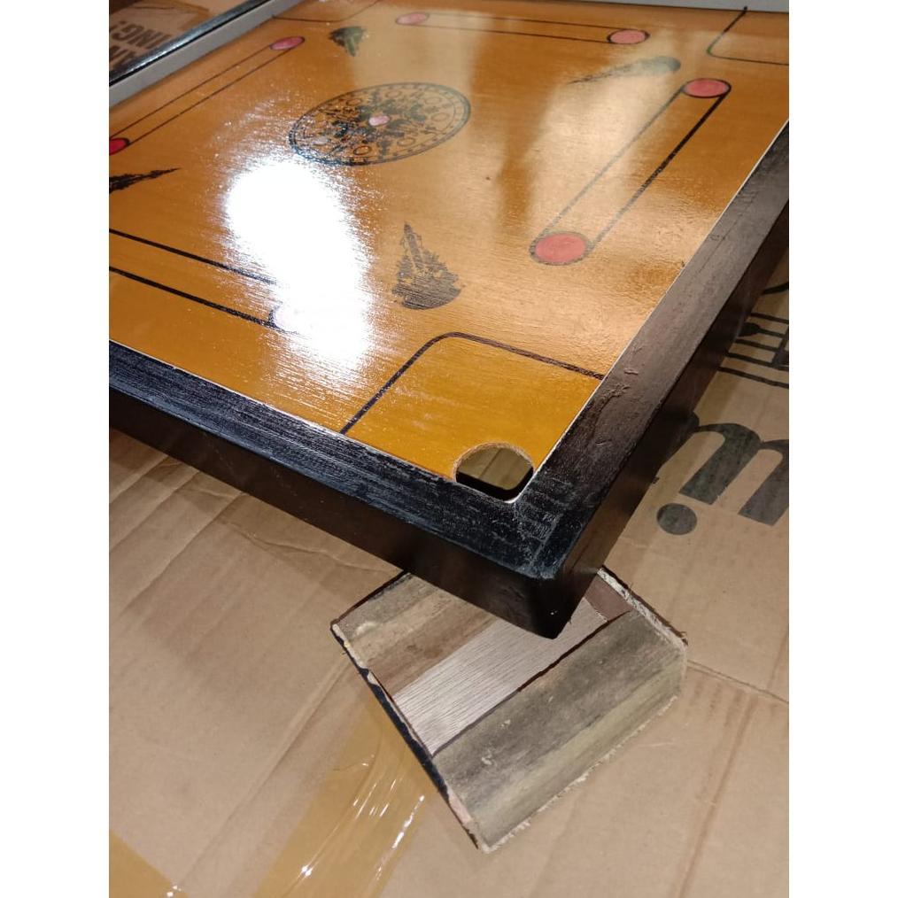 Permainan Anak/Dewasa Papan Karambol Ukuran 70x70 Free Biji Karambol+Pelicin