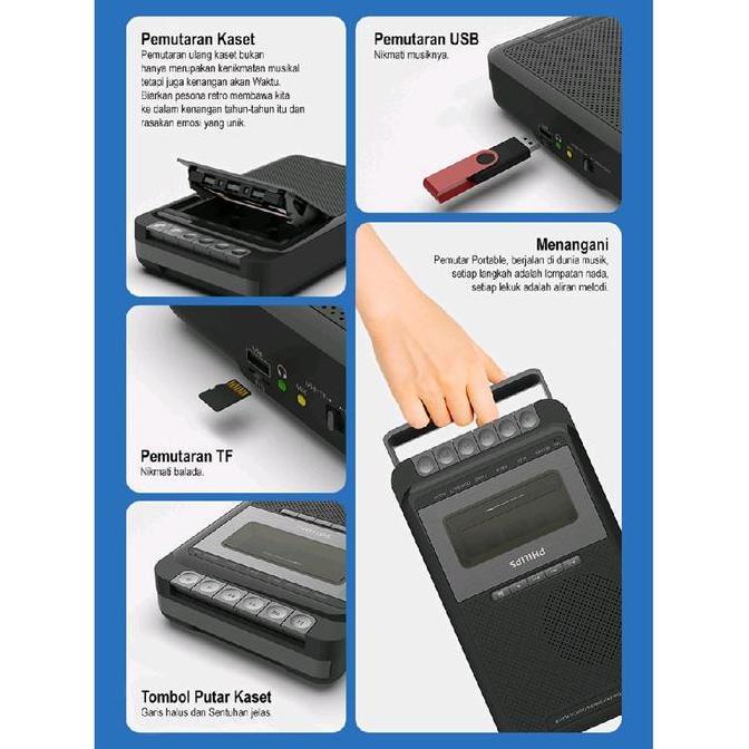 Murah Portable Recorder And Cassette Player - Mp3 Player Usb And Microsd Card Player - Cassette Tape