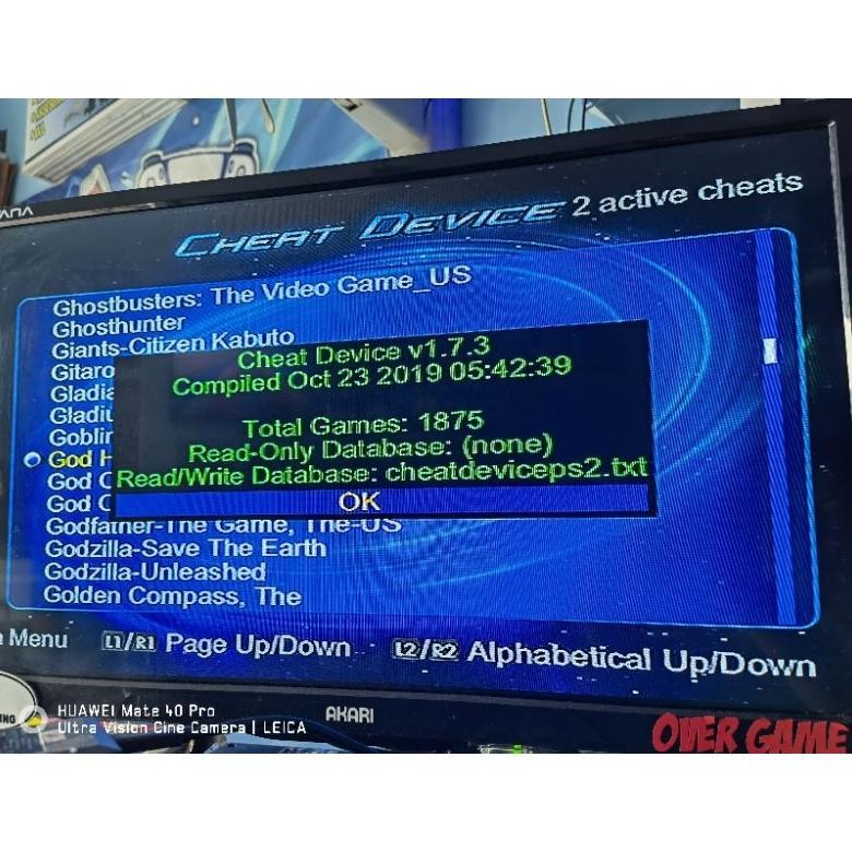 MEMORY CHEAT CODE BREAKER/CHEAT DEVICE PS1l2 ALL TIPE