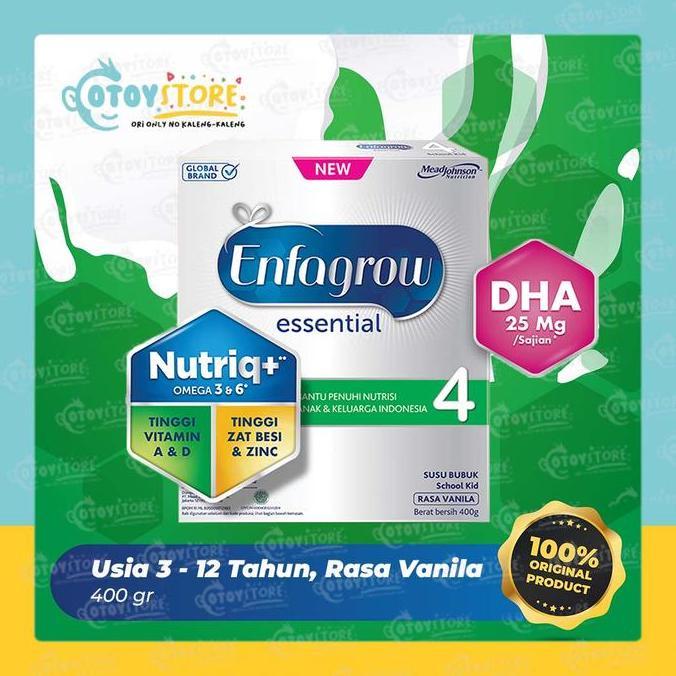 Bybyxt- Enfagrow Essential 4 Vanila 400 G / Susu Formula Enfagrow