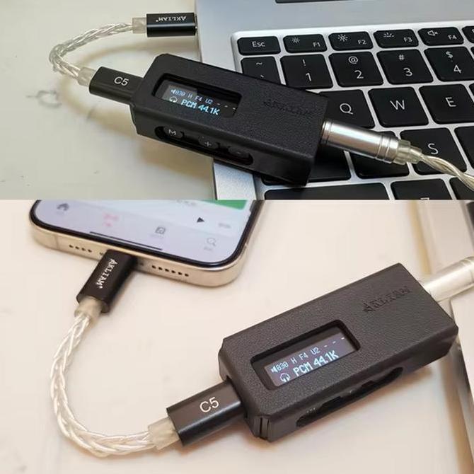 Newall-- Akliam Pd6 Es9039Q2M Dac Chip Usb Type C To 3.5Mm / 4.4Mm Adapter