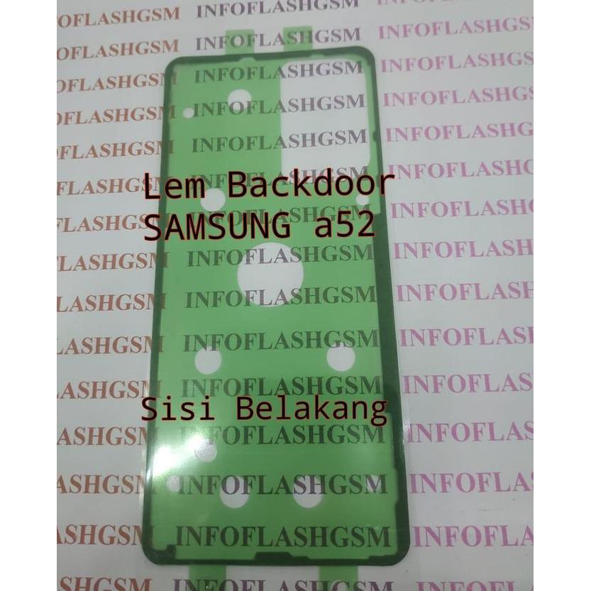 Hradpix- Adhesive Stiker Perekat Lem Backdoor Samsung A52