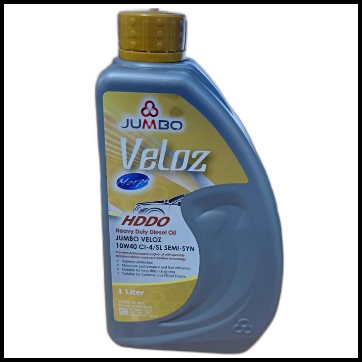 DISKON OLI JUMBO VELOZ DIESEL HDDO 10W40/10W-40 API CI4/SL SEMI SYN (1L/1 L)