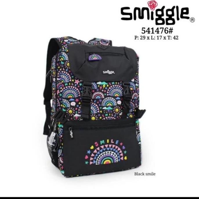 PROMO Tas Smiggle Better Together Smile Foldover Backpack/ Tas Ransel/hadiah