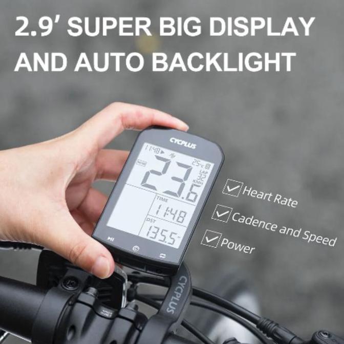 Murah Paket Lengkap CYCPLUS Cyclocomp Speedometer Non COD