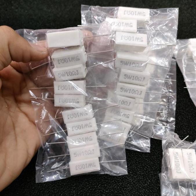 Resistor balok 10 ohm 5 watt Resistor Kapur 10ohm 5 watt