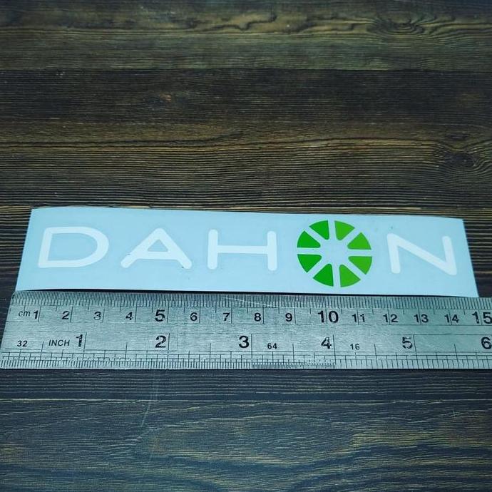 Murah Cutting Sticker Dahon Sepeda Lipat 14cm putih bahan oracal Non COD