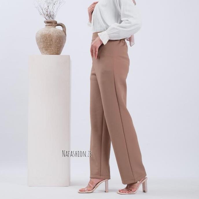 Gratong Nafashion.Ze - Kulot Highwaist Scuba / Loose Pants Scuba / Felicia High Waist Long Kulot / C
