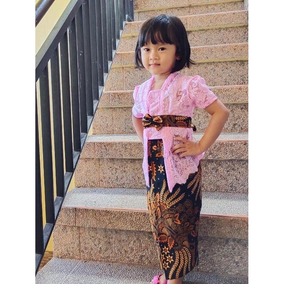 Kebaya Anak Tanggung Kebaya Anak Sd Bali Rok Setelan Bahan Brokat Fashion  Rok Panjang