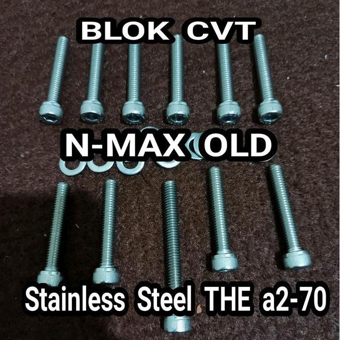 Dnabig- Baut Bak Cvt Nmax Old Stainless