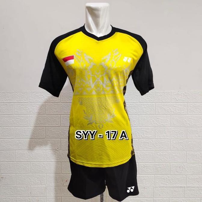 JK_WI01 Baju badminton printing celana pendek badminton celana