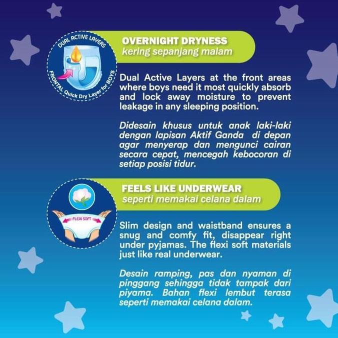 Bybd- Sensi Night Pants Boys 4Xl20 - Popok Junior