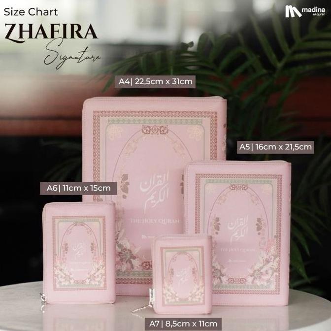 AlQuran Saku Mini Travel Sedang Besar Terjemahan Tajwid Warna Untuk Wanita Cantik Resleting Ukuran A