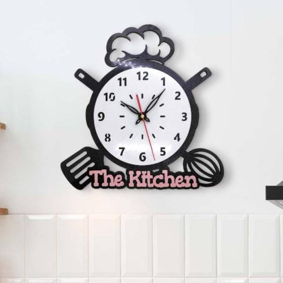 Jam hiasan Dinding Estetik Unik Dapur The Kitchen JD0013 jam  dinding