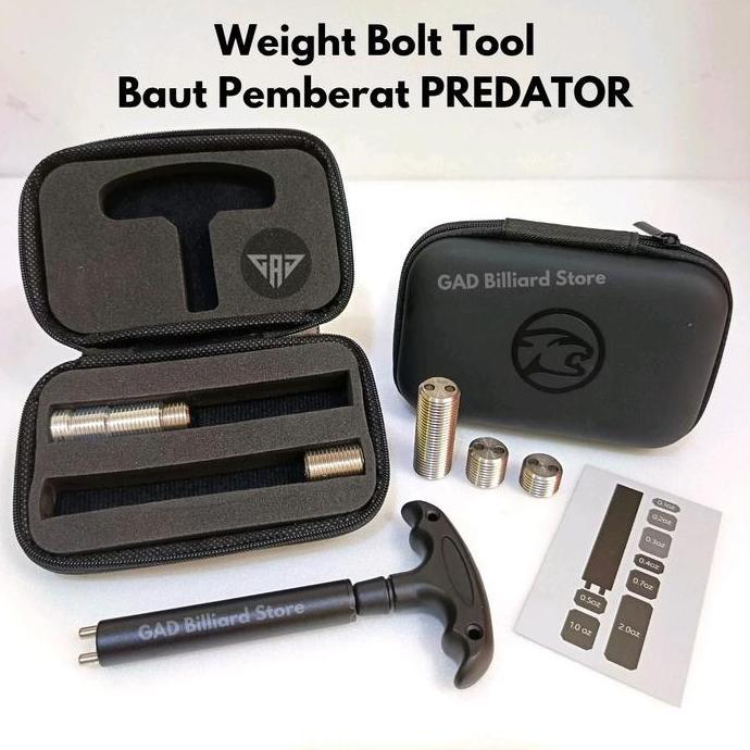 TERLARIS PREDATOR Weight Bolt Tool | Pemberat Butt Stik Billiard Predator | Baut Pemberat Predator B