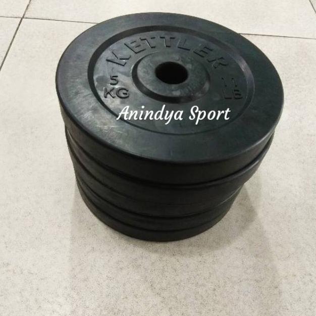 Kettler Rubber Plate 5kg - Piringan Dumbell /Barbell
