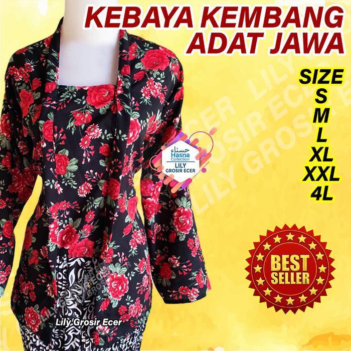 Kebaya Kembang Dewasa Bunga Kebaya Kembang Dewasa / Kebaya Kutubaru Kembang Baju Adat Jawa