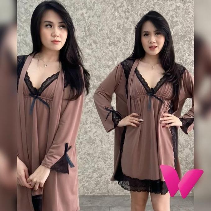 Cuci Gudang  Wildnod - Benita S - 7Xl (Ld 70-160Cm) Nightdress & Kimono