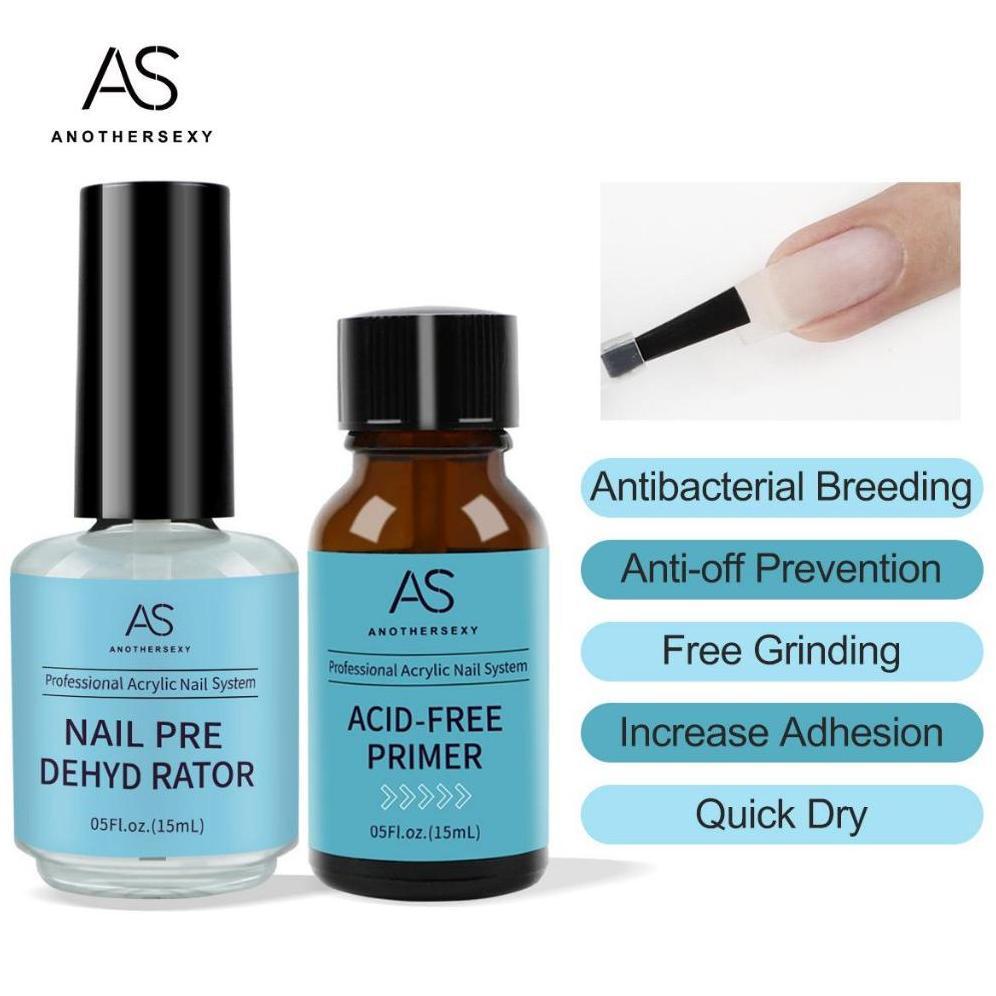 AS NAIL PRIMER DEHYDRATOR AS GEL POLISH 1 SET / AS ANOTHER SEXY PRIMER PH BOND NAIL ART