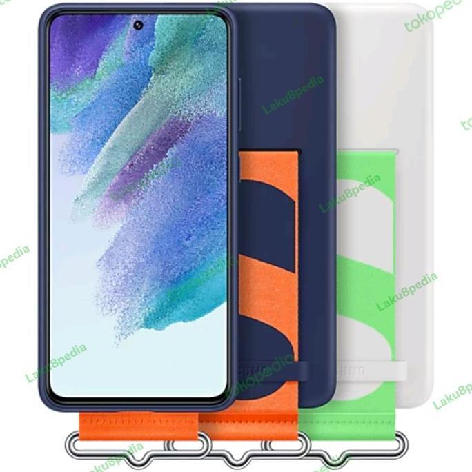 Samsung Galaxy S21 FE Original Silicone Cover Strap S21FE Casing Tali Terlaris