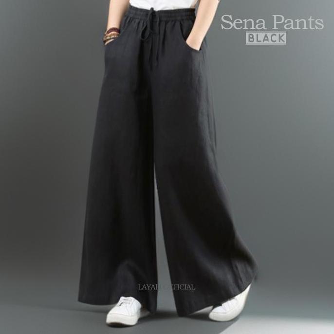 Griloff- Layali - Celana Kulot Wanita Sena Linen By Layali
