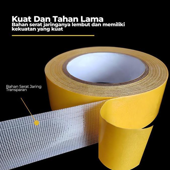 SAHAJA_BENI - SUPER STICKY GRID DOUBLE-SIDED TAPE, SUPER STRONG DUCT TAPE DOUBLE-SIDED TAPE, HIGH TE