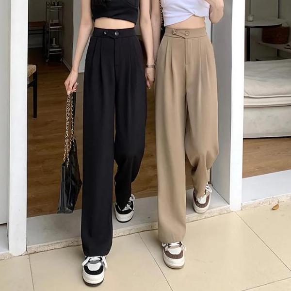 Griloff- Tino Cjwp-H987 Pants Kulot Celana Kancing Hw Cullote Pants Highwaist Wanita Kulot Karet Cas