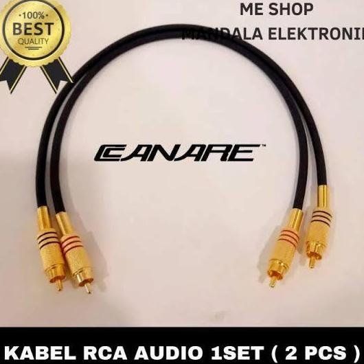 DV116 - Kabel jack RCA pendek - kabel canare rca gold Set