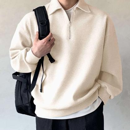 ORIGINAL SWEATER RUGBY BASIC POLOS SWEATER BASIC KERAH RESLETING SWEATER PRIA WANITA