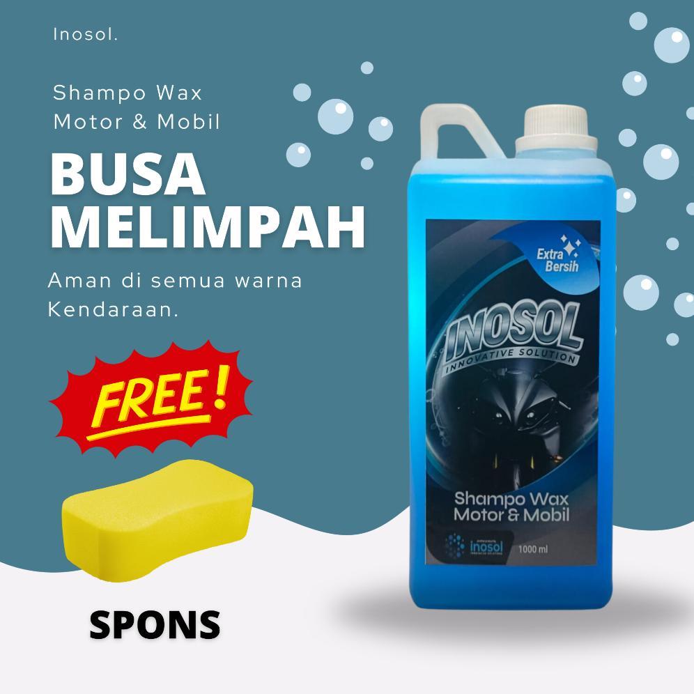 Murah  Shampoo Motor & Mobil Wax 1 Liter Original Inosol