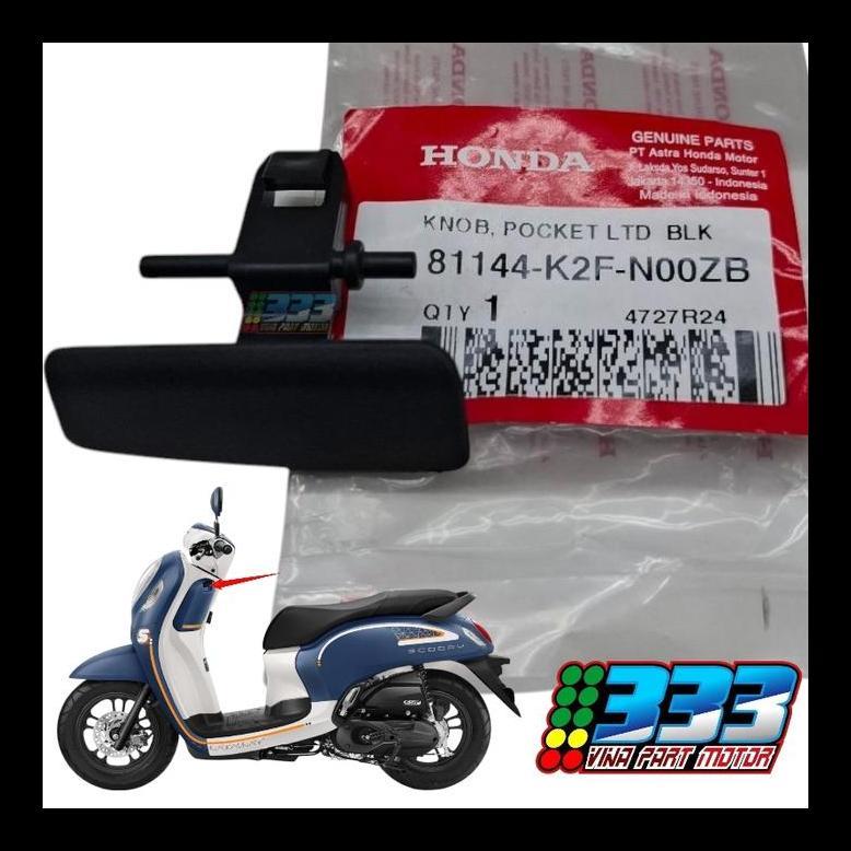 knob pocket tombol pembuka tutup laci scoopy new 2021 prestige original 81144K2FN00ZB