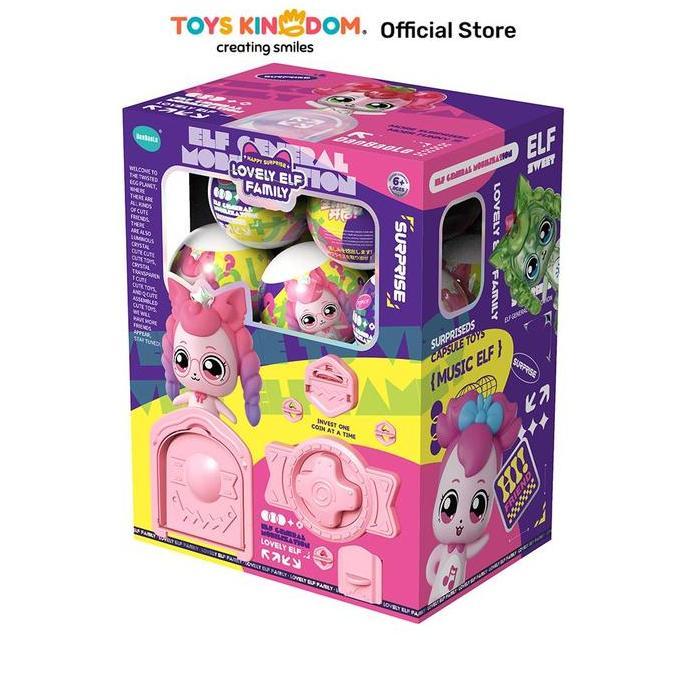 Toys Kingdom Kiddy Fun Gachapon Machine Lovely Elf Family Random