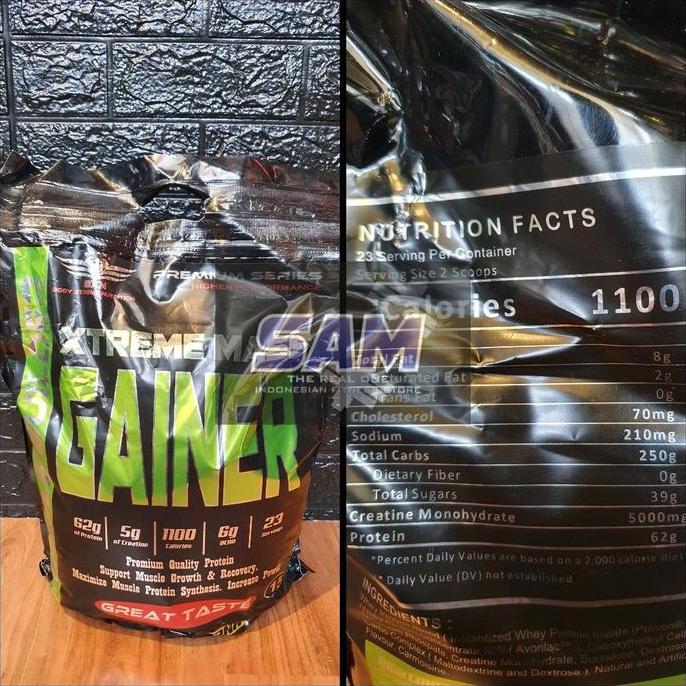 Suplemen Fitness BXN Xtreme Mass Gainer 15 lb Malang