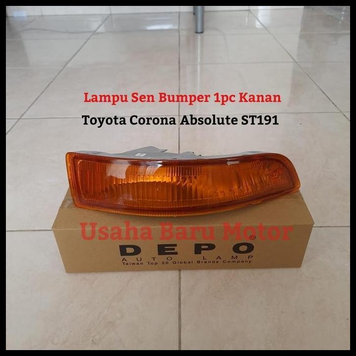 DISKON LAMPU SEN SEIN BUMPER BEMPER 1PC KANAN RH TOYOTA CORONA ABSOLUTE ST191 