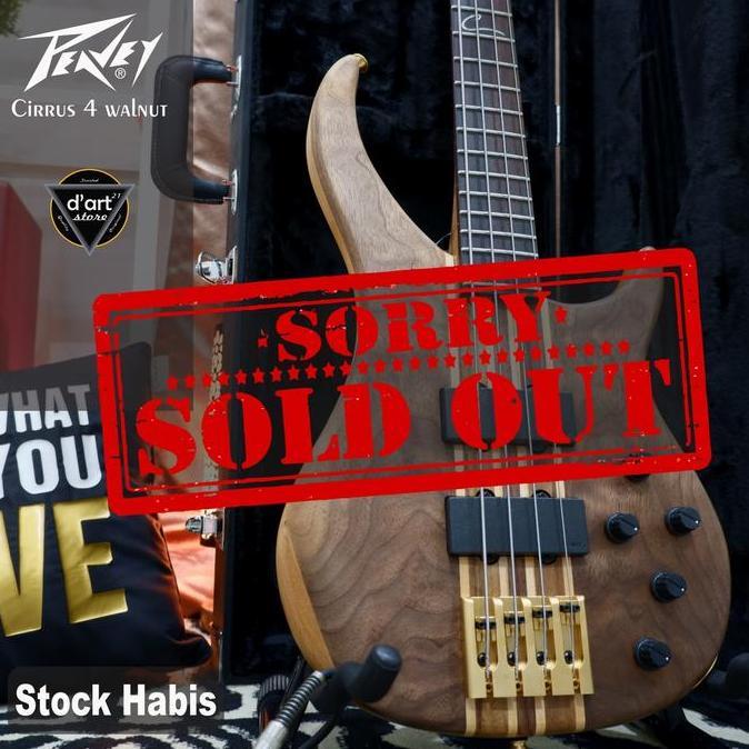 Murah Bass Gitar Peavey Cirrus 4 Walnut Satin + hardcase Non COD