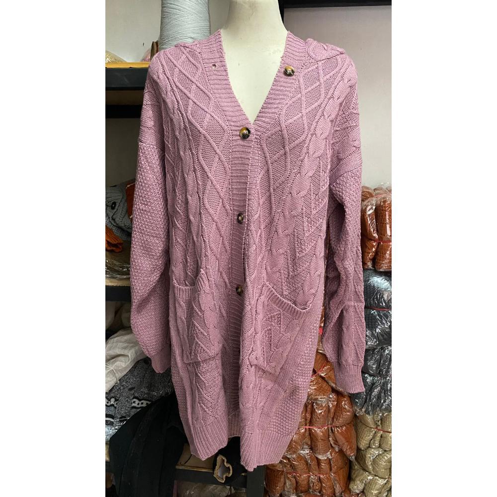 Unik Xena Long Tunik Rajut/ Hoodie Rajut Panjang Super Premium