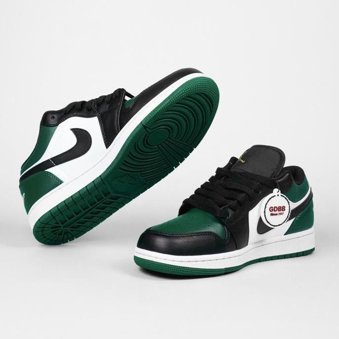 Grosir Air Jordan 1 Low Black Green Toe