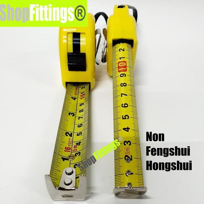Mepora- Wood Meteran 5 Meter Or 7,5M Fengshui Hong Sui Tape Measure Ori Taiwan