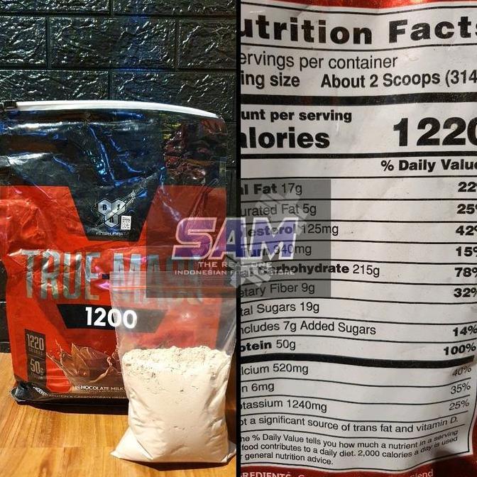 Suplemen Fitness Eceran Repack BSN True Mass Gainer 1 lb