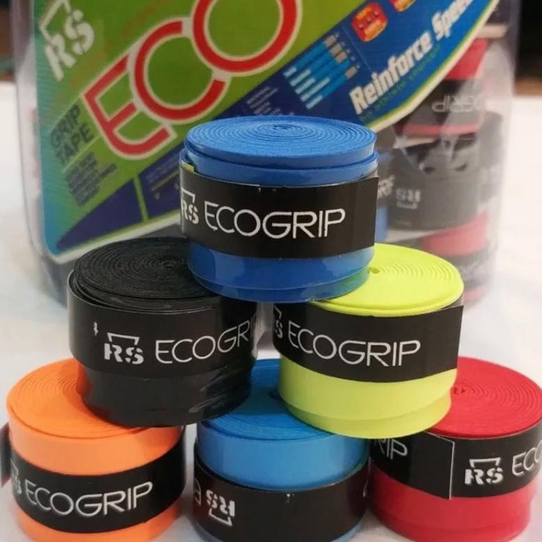 termurah` grip raket badminton bulat tipis rs eco grip