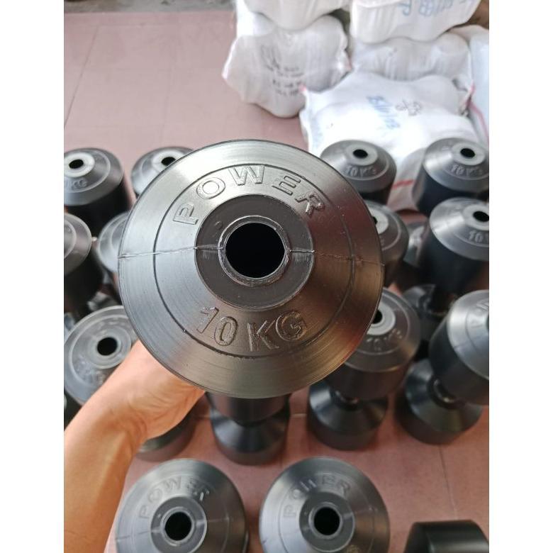 CUCI GUDANG` BARBEL KOSONGAN 10KG BARBEL DUMBBELL TANPA ISI 10KG (SUDAH PLUS TUTUP)